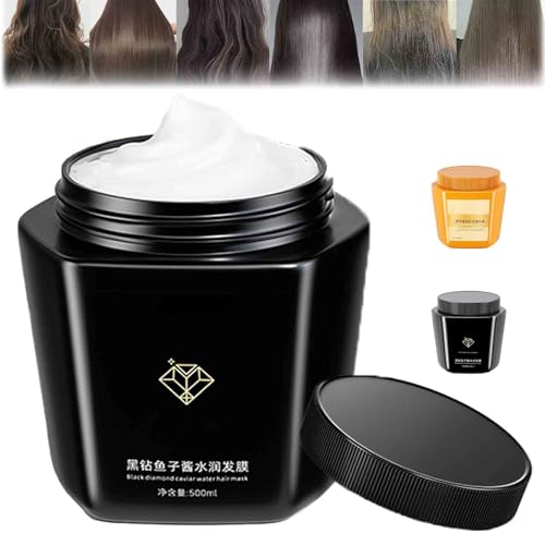 Masque Capillaire Luxueux à La CrèMe ProtéInéE Nourrissante, Masque De Salon Caviar Essence, Revitalisant Hydratant RéParateur Au CollagèNe Et Aux Acides AminéS Pour Tous Les Types De Cheveux (B)