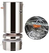 Amazon | 蜂蜜分離器 遠心分離機 手動蜂蜜抽出器 2フレーム ステンレス 