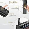 TONOR Wireless Microphones, UHF Cordless Handheld Dynamic Mics with 6.35mm Rechargeable Receiver, 60 m Range, 2 * 5 Adjustable Channels for Karaoke, Singing, DJ, Party, Speech, TW320, 2 Mics Grey #5