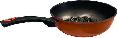 Miniatura 3 de Wok antiadherente con revestimiento de diamante 3D de 10 "(26 cm), 3.25 pulgadas de profundidad - HECHO EN COREA