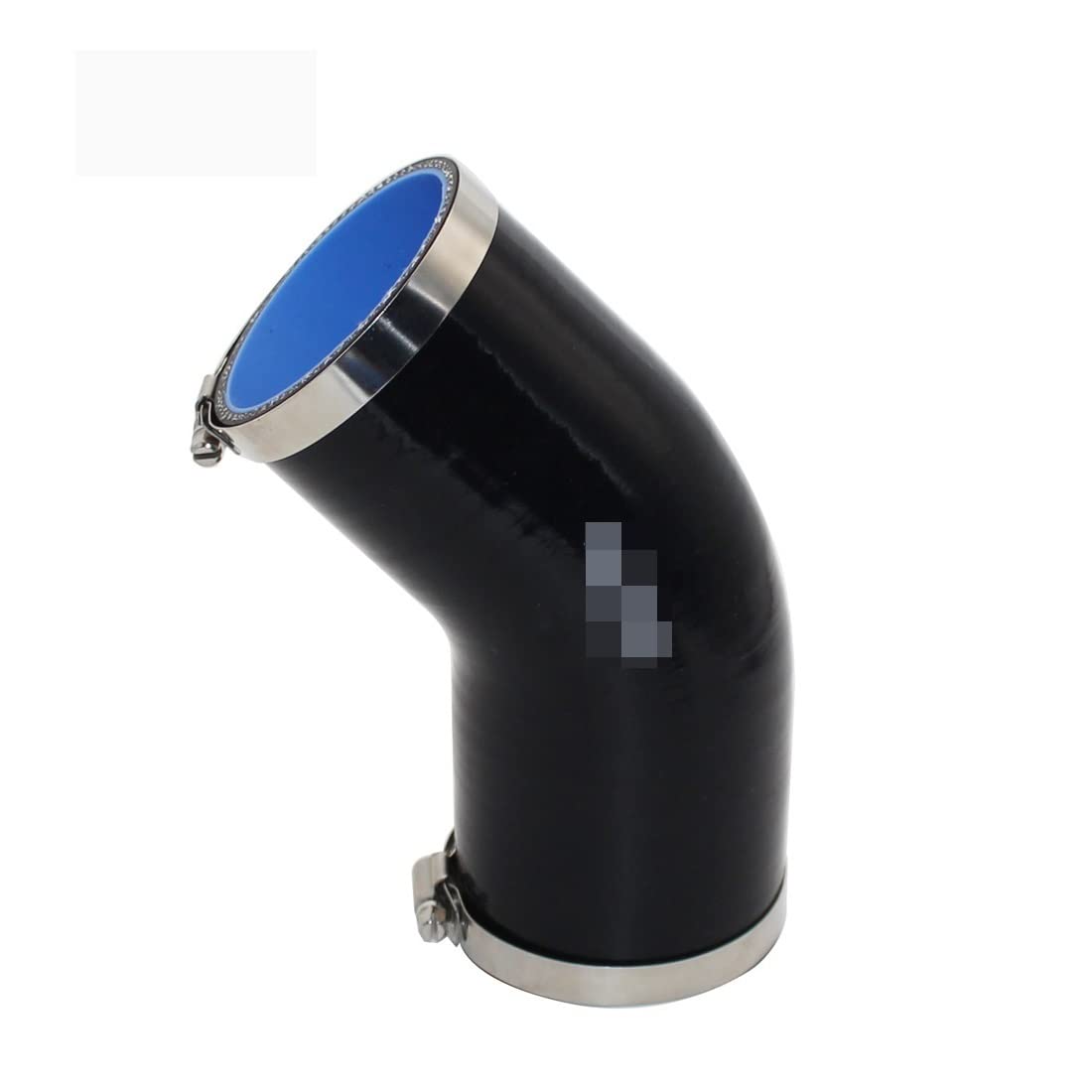 Uniwersalne silikonowe złączki do węża, intercooler, turbo, rura wlotowa, 45 stopni, wiele rozmiarów, czarny (63 mm)