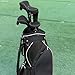 Andux 4 Pack Long Neck Golf Hybrid Club Head Covers Dial No. Tag CTMT-01 Black/Black