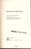 Dynamics of Machinery 0070497702 Book Cover