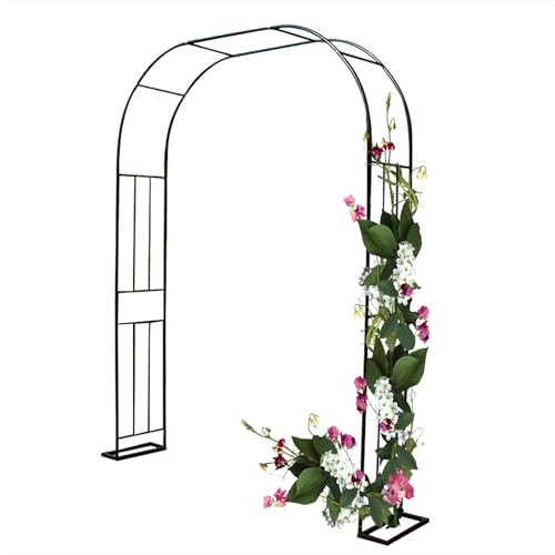 Support plantes grimpantes arche de jardin en métal facile à assembler