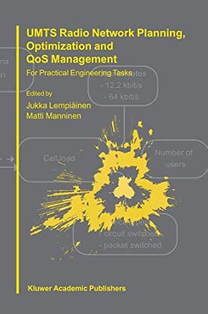 UMTS Radio Network Planning, Optimization and QOS Management: For Practical Engineering Tasks 2003rd Edition book cover