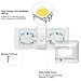 BlueFire 1 Pack Upgraded Super Bright DC 12V Led RV Ceiling Double Dome Light RV Interior Lighting with ON/Off Switch for Trailer Camper Car RV Boat (Warm White - 1PCS)