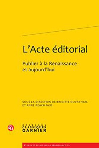 L' acte editorial