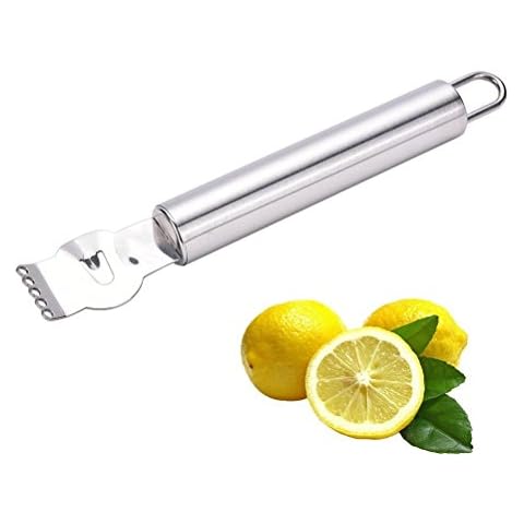 Lemon Stainless Steel Zester Grater Orange Citru Kitchen Peeler Tool with Channel Knife Cover