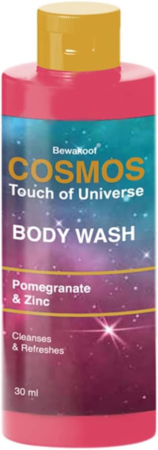 Bewakoof Cosmos Body Wash with Pomegranate & Zinc - 30Ml - Paraben & Sulphate Free