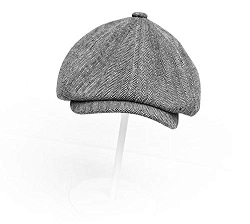 MAOZIm Octagon Hat Boina Retro de Verano para Hombre, Sombrero de Vendedor de periódicos, Lino de Primavera y Verano, sección Delgada, Sombra Transpirable, Sombrero Octogonal