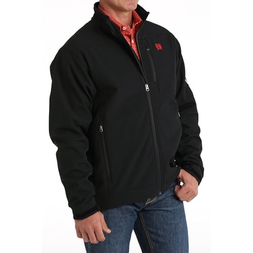 Cinch Mens Black Bonded w/Flag Logo Jacket3