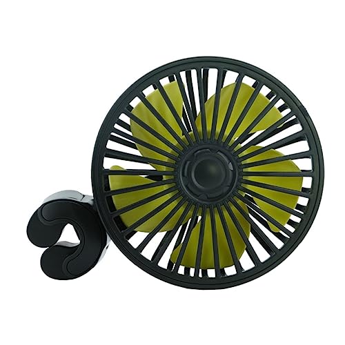 HOMSFOU ventilador de coche ventilador carrito ventilador automóvil mini ventilador portatil para cochecito ventiladores de mano acondicionador de aire del coche accesorio del coche AbS