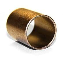 Precision-Machined Bronze Bearing Bushing - 2" ID x 2 1/4" OD x 2" Length, Heavy-Duty Self-Lubricating Bronze Sleeve Bearing #153253, Oil-Embedded Industrial Bronze Bushing