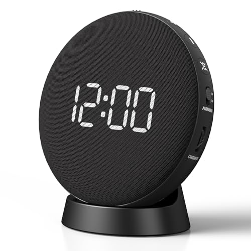 REACHER 2-in-1 Unified Loud Bed Shaker & Vibrating Alarm Clock for Hearing Impaired/Heavy Sleepers/Teens, Wireless Magnetic Charging, Adjustable Volume, Auto Dimmer, Snooze, Battery Powered, Portable