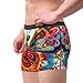 yyunbmr - Men's Funny Boxer Briefs 3D Cut Out Fashion Shorts for Men Embroidery Colorful Butterfly Print Black XL