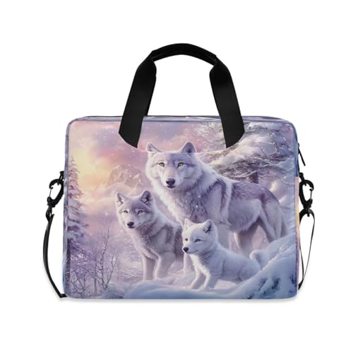 Bolso maletín para laptop ALAZA Wolf Family miniatura 1
