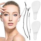80PCS Face Lift Tape Invisible Waterproof with 3 Fixed Ropes for Wrinkles Stickers V Shaped Facelifting to Lift Sagging Skin
