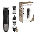Remington ONE Rasoio Elettrico Multiuso - Tagliacapelli, Regolabarba, Rifinitore corpo/naso e orecchie -incluse 10 testine/pettini, Impermeabile, al litio, multigroomer PG760