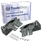 2x Trade-Shop Scharnier oben unten kompatibel mit Neff KU13C KU13CSC K4336 KU12C KU12CSC KU12CSC...