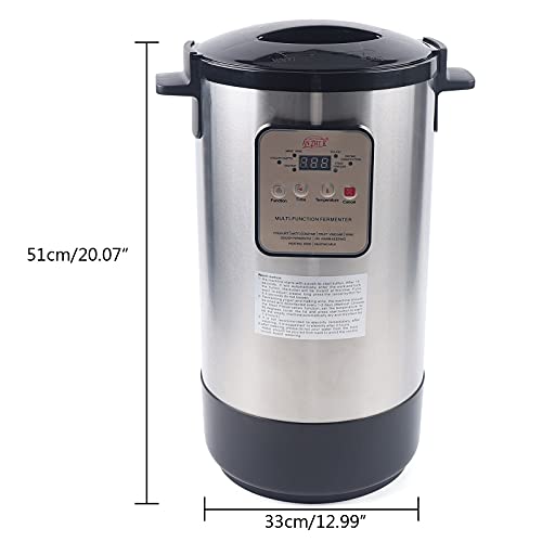 Happcucoe OTFLX4566US 12L Yogurt Maker,Stainless Steel Smart Fermenter Yogurt Maker, Electric Fermenter Machine thumb #1