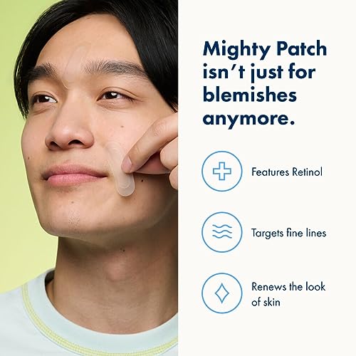 HERO COSMETICS Mighty Patch™ for Fine Lines Patches - Featuring Retinol and 1,390 dissolving Micropoint™ Points to Help Renew the Look of Skin (6 Count)