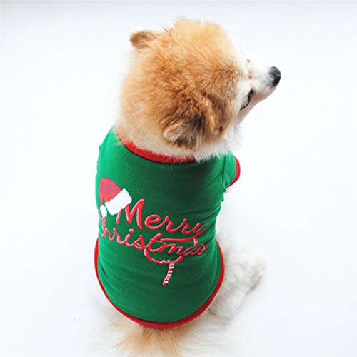 Camisa de Natal para animais de estimação Balacoo Roupas para animais de estimação Roupas de algodão