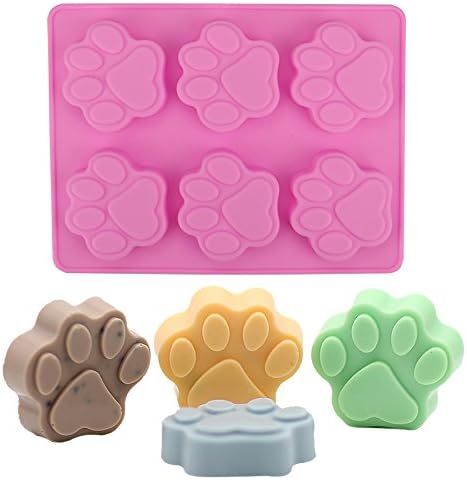 Silicon Cake Molds 6 PCS 3D Cat Claw Mould Fondant Decoration Tools Soap Candle Mould
