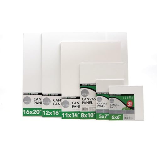Simply White Set, 3-Pack Canvas Panel, 16