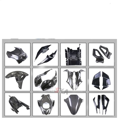 Ailettes garde-boue carbone S1000RR 2020 et panneau latéral moto rétro