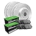 R1 Concepts Front Rear Brakes and Rotors Kit |Front Rear Brake Pads| Brake Rotors and Pads| Performance Sport Brake Pads and Rotors|fits 2004-2009 Audi S4