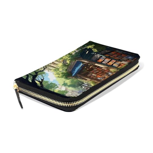 Bookshop on The Street Women's Large Capacity Wallets Holder Wallet Credit Card Clutch Coin Pocket Pu Leather Zipper Closure Deal Gift for Women 212198263