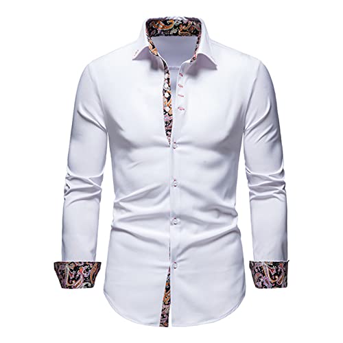 Camiciaa Quadri Uomo-Camicia Righe Uomo-Camicia A Maniche Lunghe da Uomo