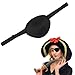 Produktbild Supvox Piraten Augenklappe FüR Kinder Weiche SchäDel Crossbone Augenmaske Verstellbar FüR Faule Augen Und Halloween KostüM ZubehöR
