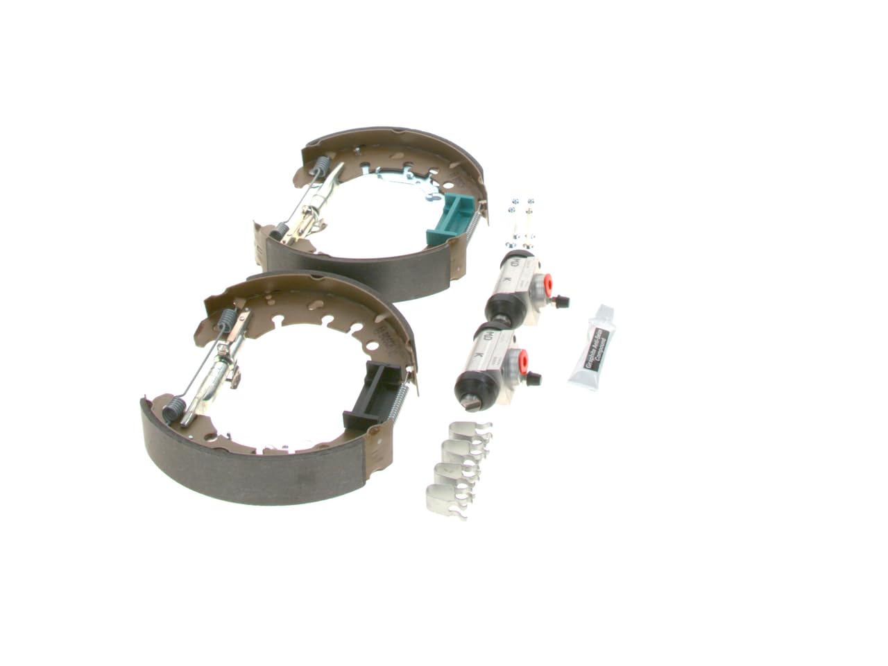 Bosch KS668 Kit Super Pro - hintere Trommelbremsenset - ein vormontiertes Set, zwei Radbremszylinder, vier Bremsbacken
