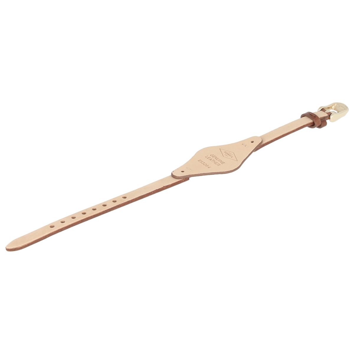 Fossil Uhrenarmband 8mm Leder Braun Gold - ES-3264 | LB-ES3264