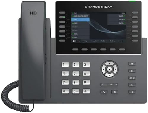Image of Grandstream GRP2650 IP Phone | 14 Lines, 6 SIP Accounts | 5 inch Color Display | Wi-Fi 5 | Dual Port Gigabit Ethernet with Built-in PoE