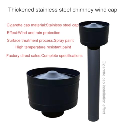 Sombrerete de chimenea de acero inoxidable redondo con rejilla 6