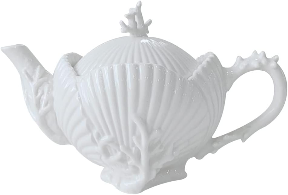 Coral Shell European Ceramic Coffee Cup Set Afternoon Tea Sugar Bowl