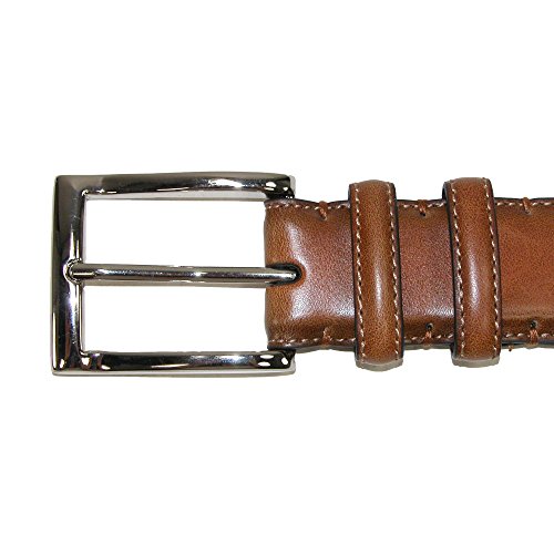 Danbury Men's 35mm Leather Cognac Double Loop Belt2