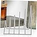 NUOBESTY Multi-Functional Iron File Organizer Rack Desktop Bookend for Documents Magazines and Stationery Stylish Design for Office and Home Use