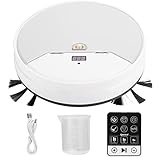 Rob? Aspirador,Rob? Aspirador Inteligente de Varredura de Luz Ultravioleta com Controle Remoto, Suc??o Forte, Silencioso, Aspirador Rob¨®tico com Carregamento Autom¨¢tico(white), Rob? de varredura