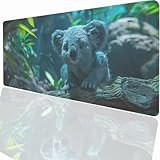 【BASE EN CAOUTCHOUC ANTIDÉRAPANTE STABLE】: La base en caoutchouc naturel antidérapant dense offre une grille extra lourde pour s'assurer que le tapis de souris reste en place en toute sécurité. Mouse Pad aide à empêcher le coulissement du pad indésirable efficacement lors de la dactylographie. Grand tapis de souris pour bureau est disponible pour toute surface plate, dure, de bureau.