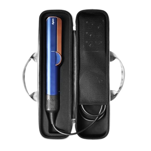 WINZEDGE Travel Carrying Case Compatible with Dyson Airstrait/Hair Straightener Airstrait HT01 Accessories Tools Hard Case Waterproof Storage Bag - Black (Gray)