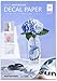 Sunnyscopa Waterslide Decal Paper for INKJET Printer - CLEAR, US LETTER SIZE 8.5