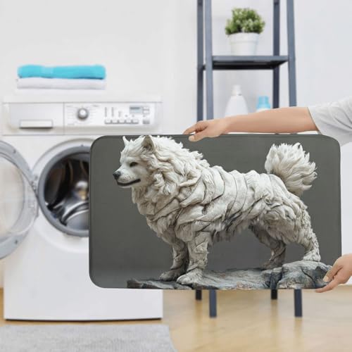 Alfombras de baño de perro lavables para decorar el aseo con suavidad 8
