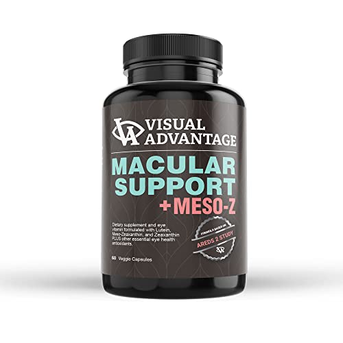 Visual Advantage® Macular Support + Meso-Z – Blue Light Eye Vitamin with Triple Antioxidants for Advanced Protection Against Digital Screens (60-Count)