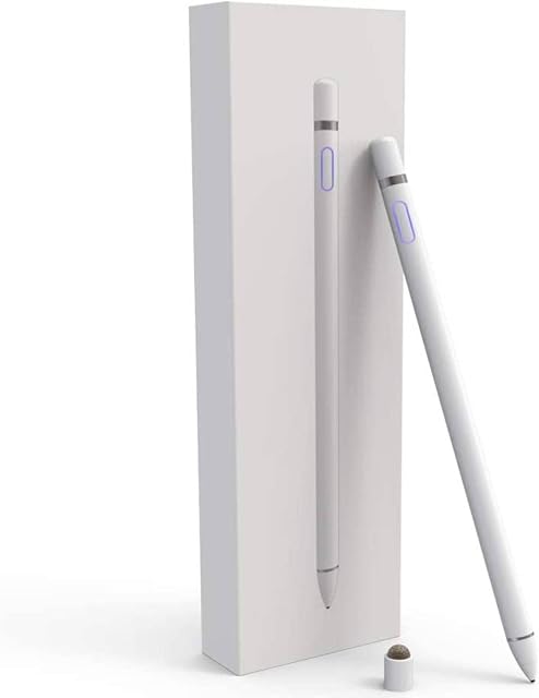 Stylus Pen Compatible avec iPad, Crayons Styluses compatibles avec iPad 2/3/4/5/6/7/8/9 Génération Pro 9,7/10.5/11/12.9 Air Annexe I Mini 1/2/3/4/5/6 Styliste intelligente de dessin alternatif pour les écrans tactiles
