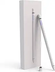 Caneta Stylus compatível com iPad, caneta stylus compatível com iPad 2/3/4/5/6/7/8/9 Geração Pro 9.7/10.5/11/12.9 Air 1/2/3/4/5 Mini 1/2/3/4/5/6 Desenho Alternativo Smart Stylist para telas sensíveis ao toque