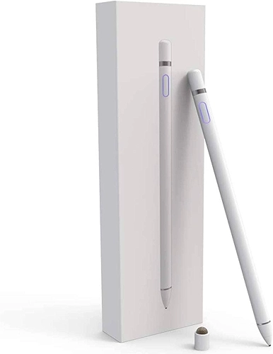 Caneta Stylus compatível com iPad, caneta stylus compatível com iPad 2/3/4/5/6/7/8/9 Geração Pro 9.7/10.5/11/12.9 Air 1/2/3/4/5 Mini 1/2/3/4/5/6 Desenho Alternativo Smart Stylist para telas sensíveis ao toque