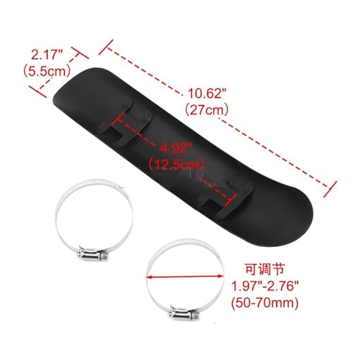 Protector térmico universal tubo de escape motocicleta accesorio motocross enduro resistente al calor 3